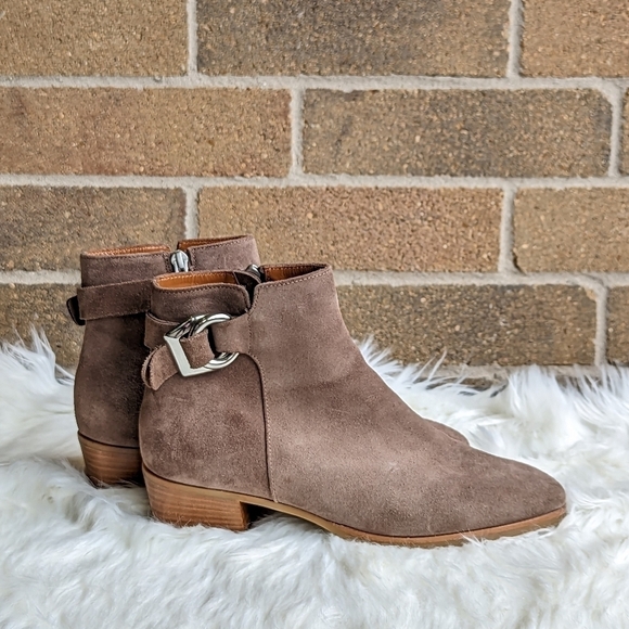 Aquatalia Suede Leather Ankle Boots - Picture 1 of 15